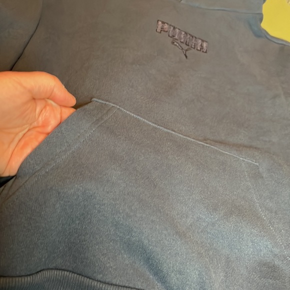 NWOT Puma Youth Fleece Hoodie, size Large (14-16), blue - Picture 10 of 10